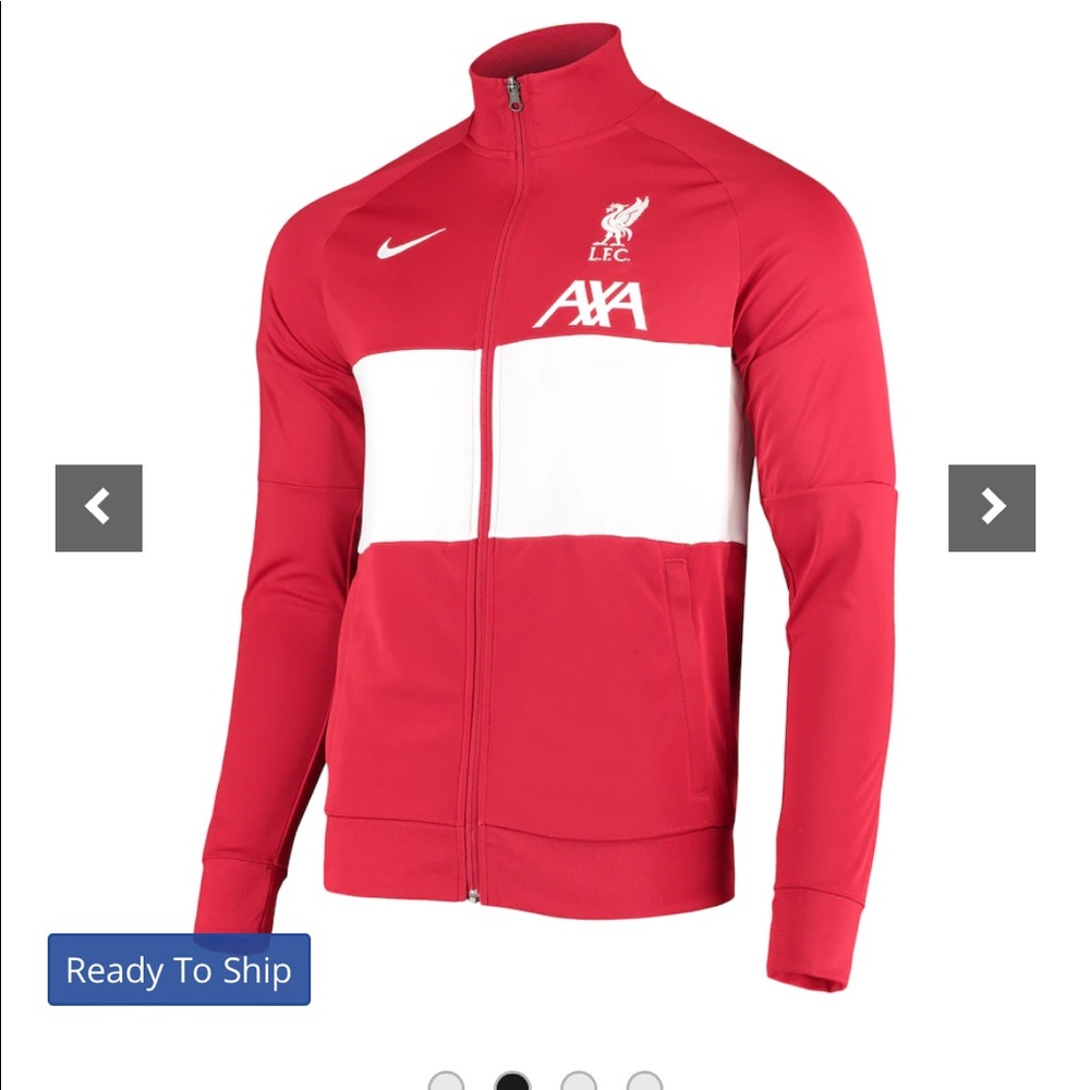 2021 Mens Liverpool Soccer Jacket…Still in Original Packaging. Sz L and 2 XL